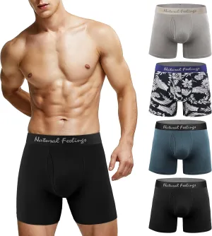 5Mayi Modal Mens Boxer Briefs Breathable Boxer Briefs Underwear for Men Pack S M L XL XXL