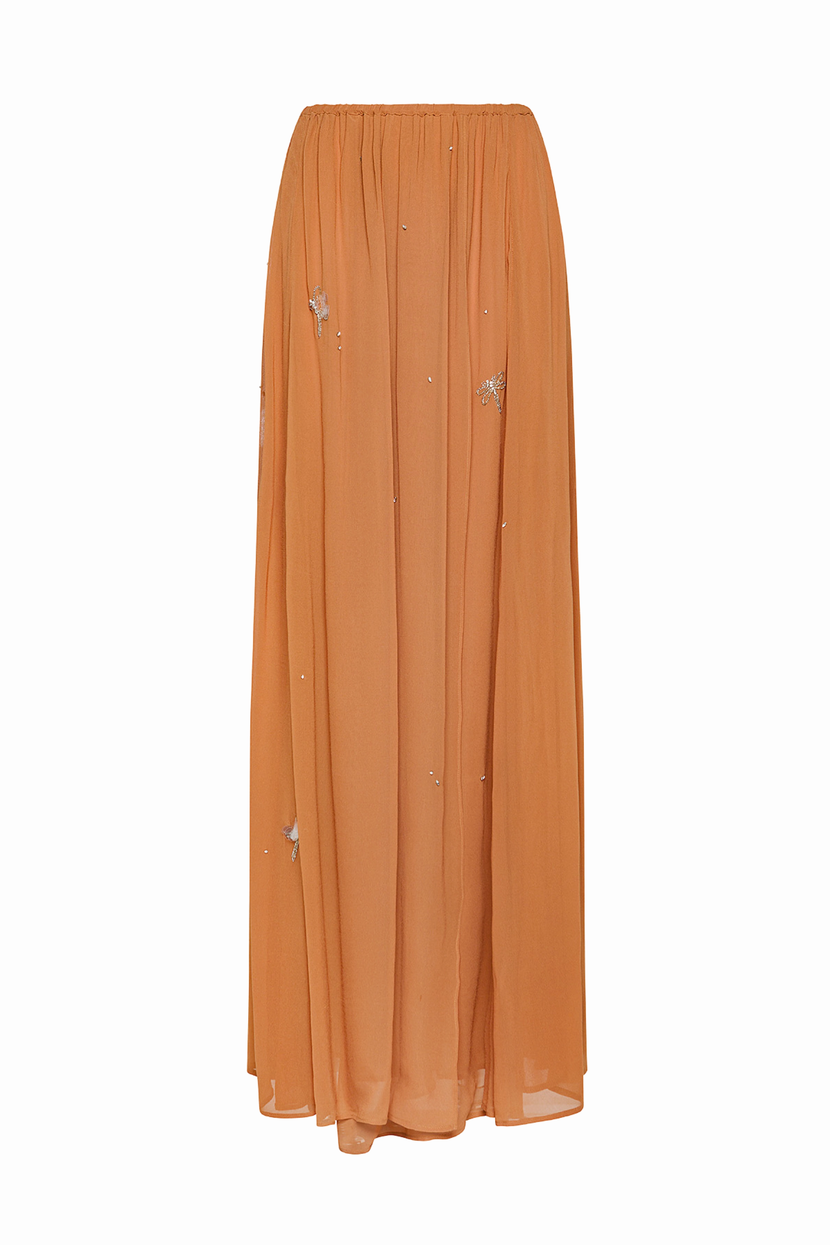 "Carousel Des Sylphes" Embroidery Long Skirt Everyday Look