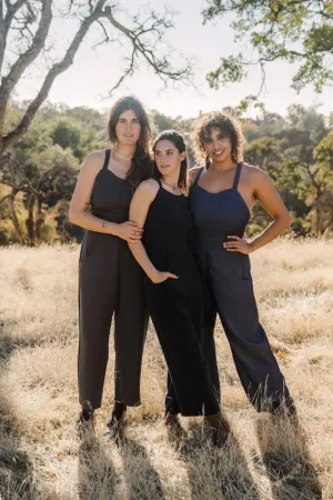 Yolked Juniper Jumpsuit in Olive Tencel Practical Look