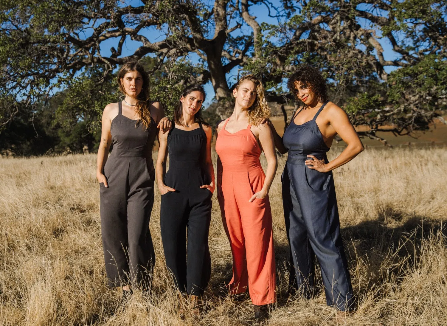 Yolked Juniper Jumpsuit in Olive Tencel Quick Fit Performance Gear