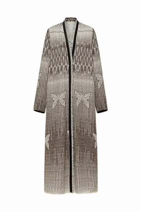 Jacquard Libelle Coat Subtle Layers Ergonomic Cut
