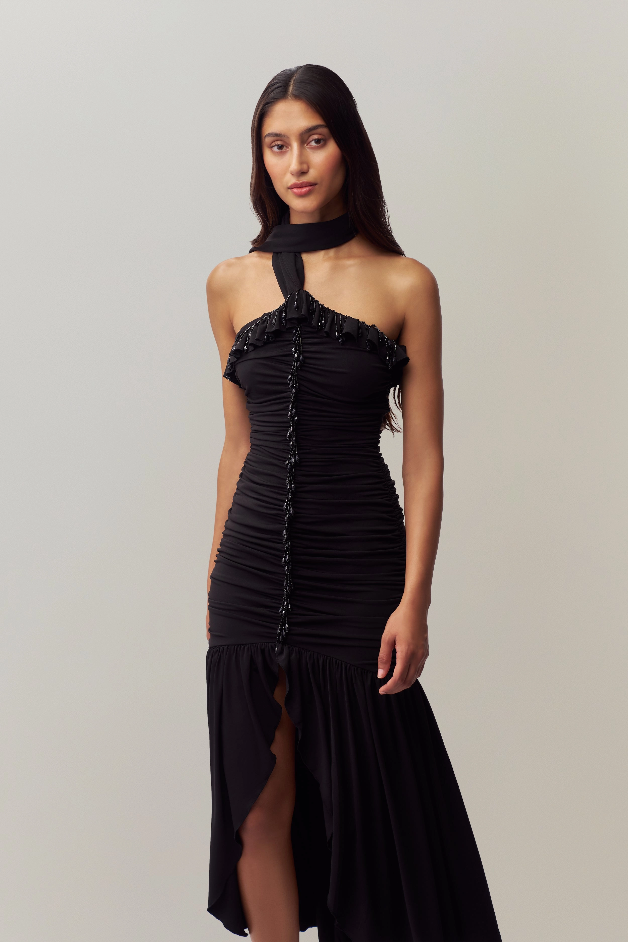 Coastal Soft Sharp Design Empress Wrap Around Gown