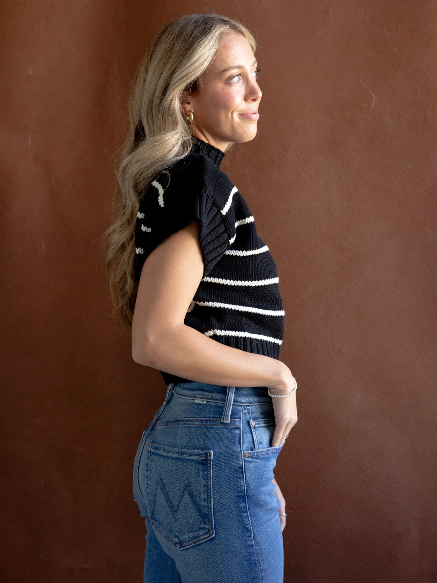 Flatlock Seam Design Active Tee Dolman Short Sleeve Sweater
