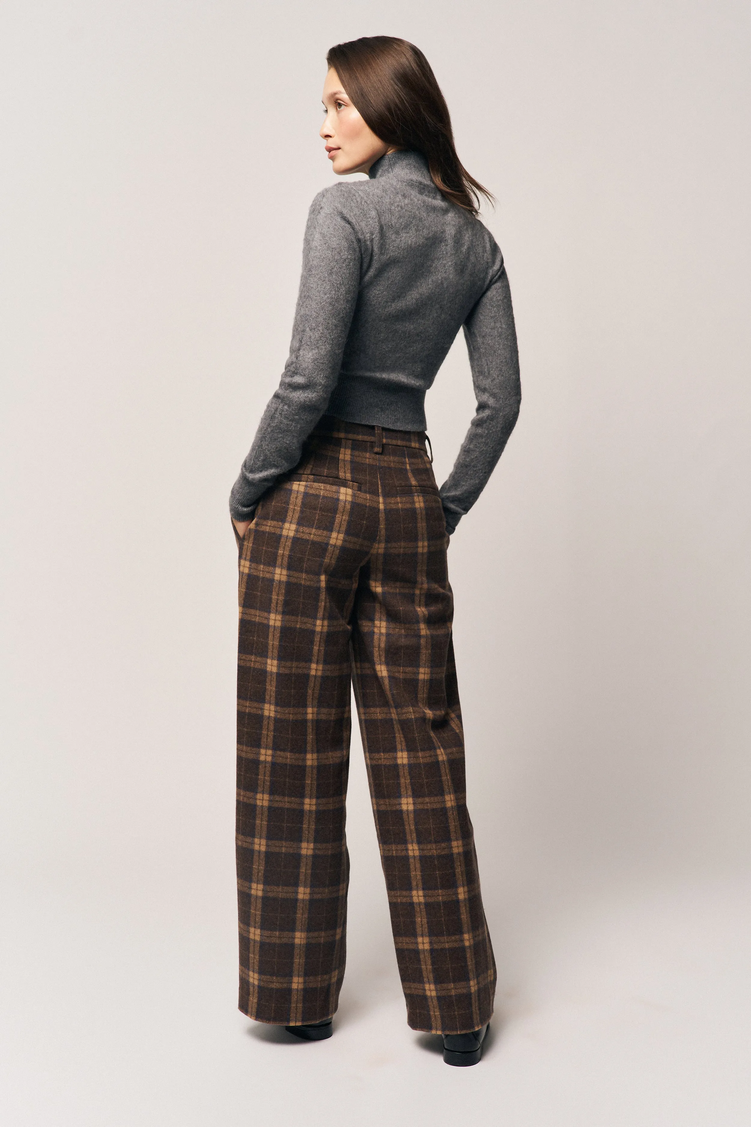 Soft Brush Lining Willow Tartan Pant