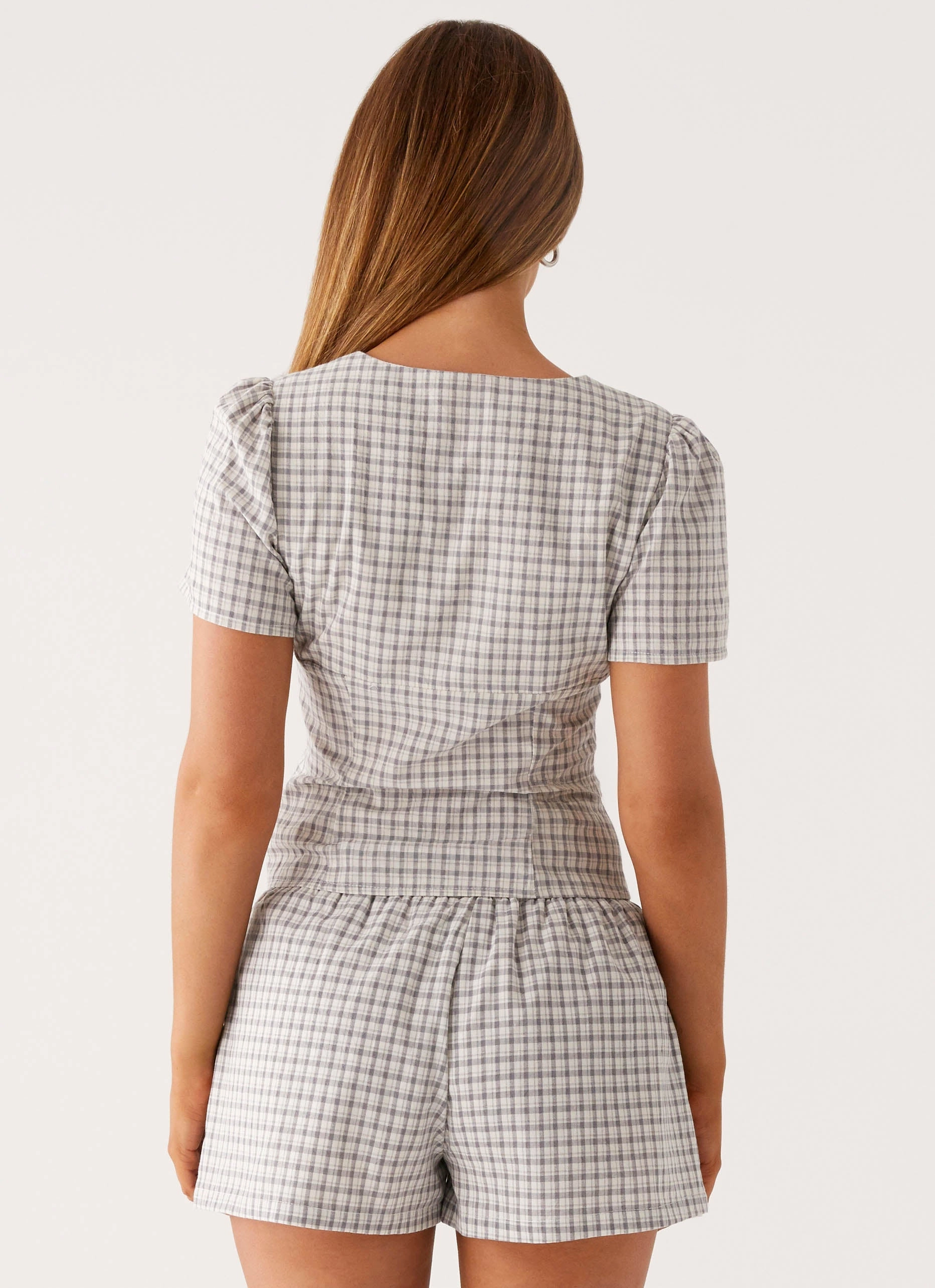 NonChafingEdges Adalina Shorts - Grey Check