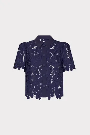 High Thread Count Cotton Cozy Sweater Addison Roja Lace Top