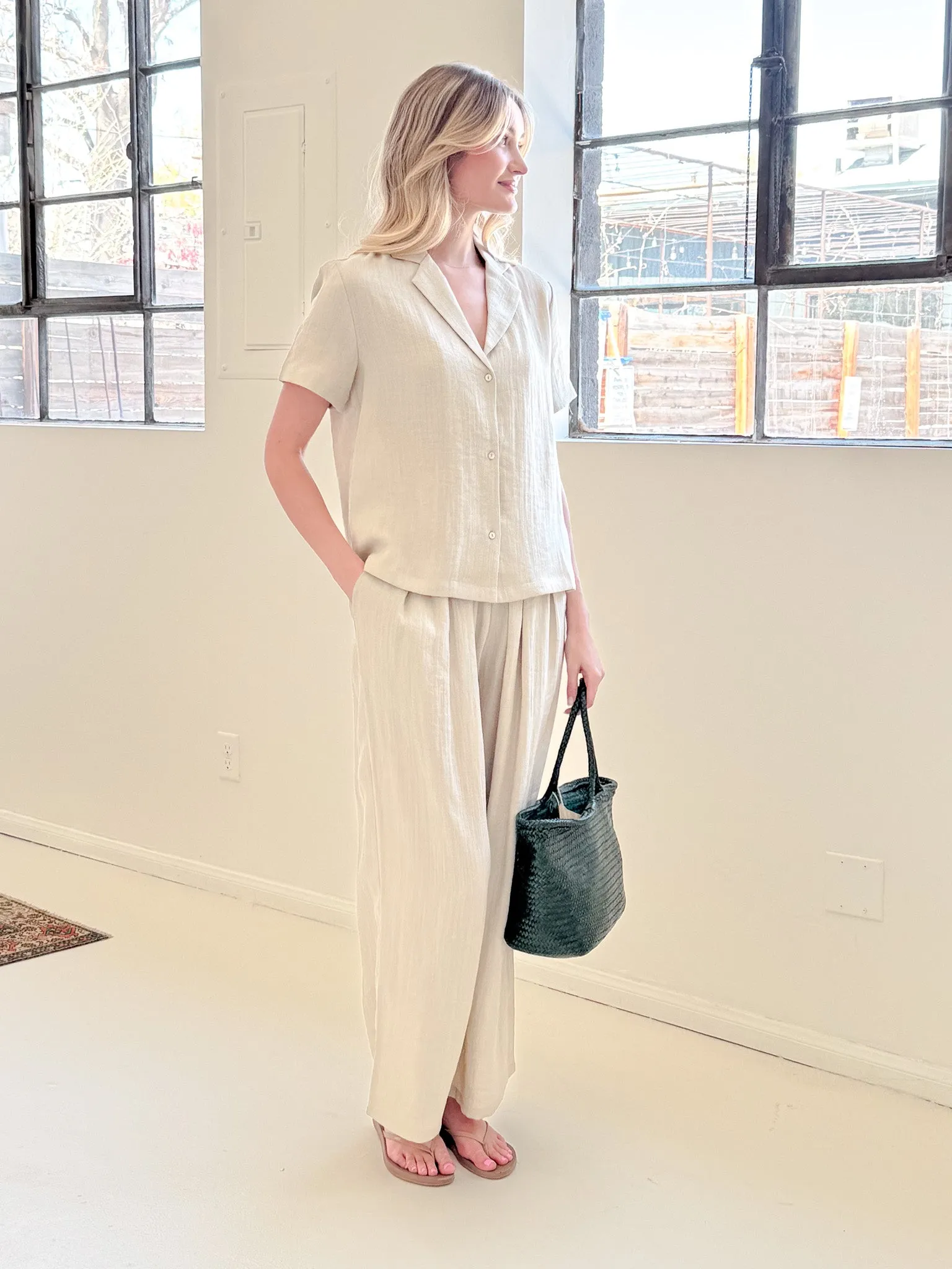 Reflective Trim Details Logan Top