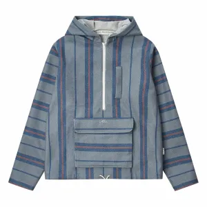 Advisory Board Crystals "Baja" Striped Hoodie (Blue)