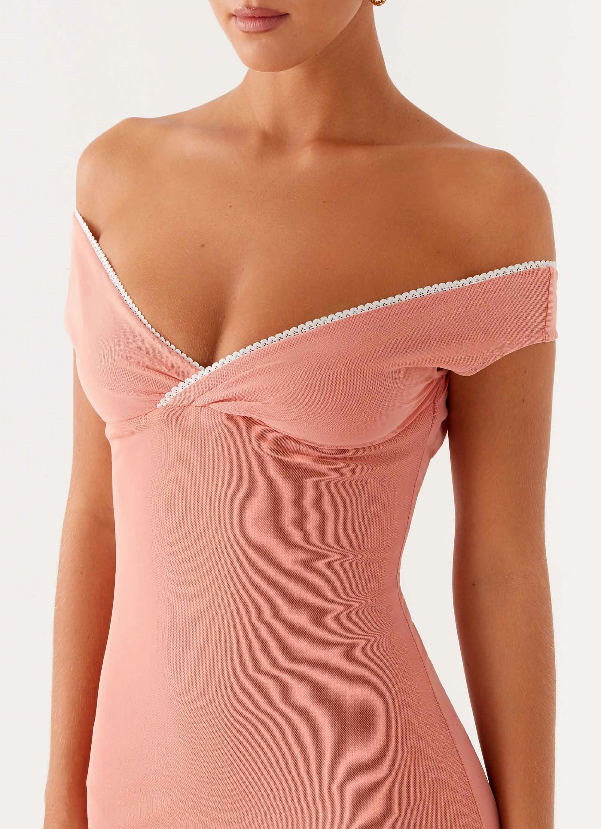 Katiya Maxi Dress - Peach Classic Tailoring