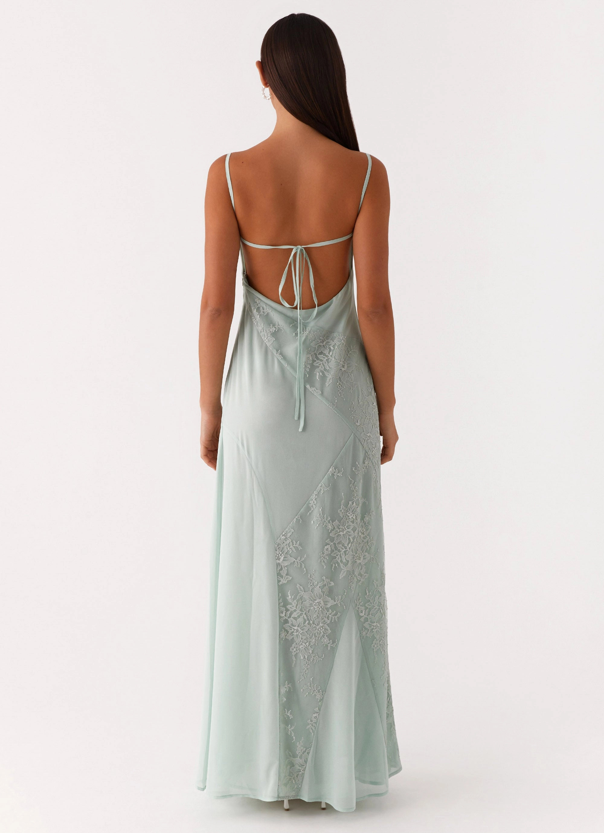 Gabriana Maxi Dress - Sage Minimal Curve