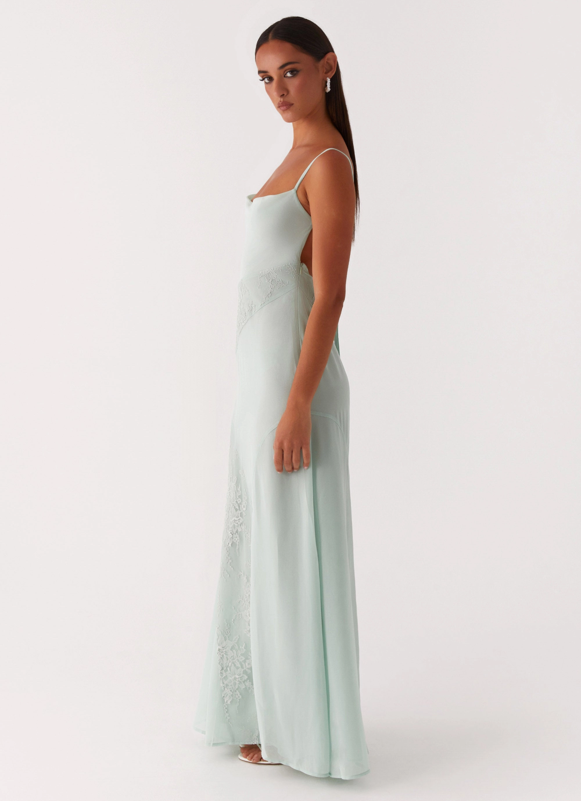 Gabriana Maxi Dress - Sage Minimalist Elegance Everyday Comfort Wear