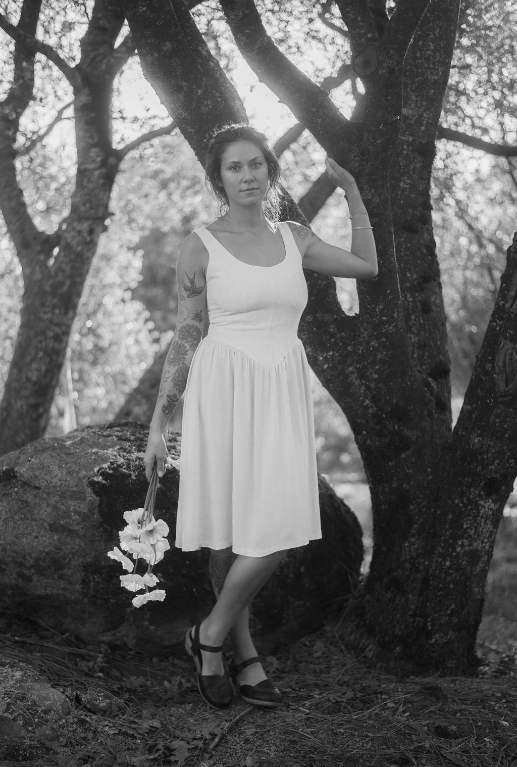 Agnes dress in Oat Linen Luxe Look Lounge Moment
