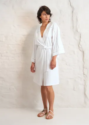 AICHA Robe in Perfect White