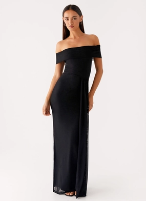 Sleek Tone Casual maxi dress Aileen Maxi Dress - Black