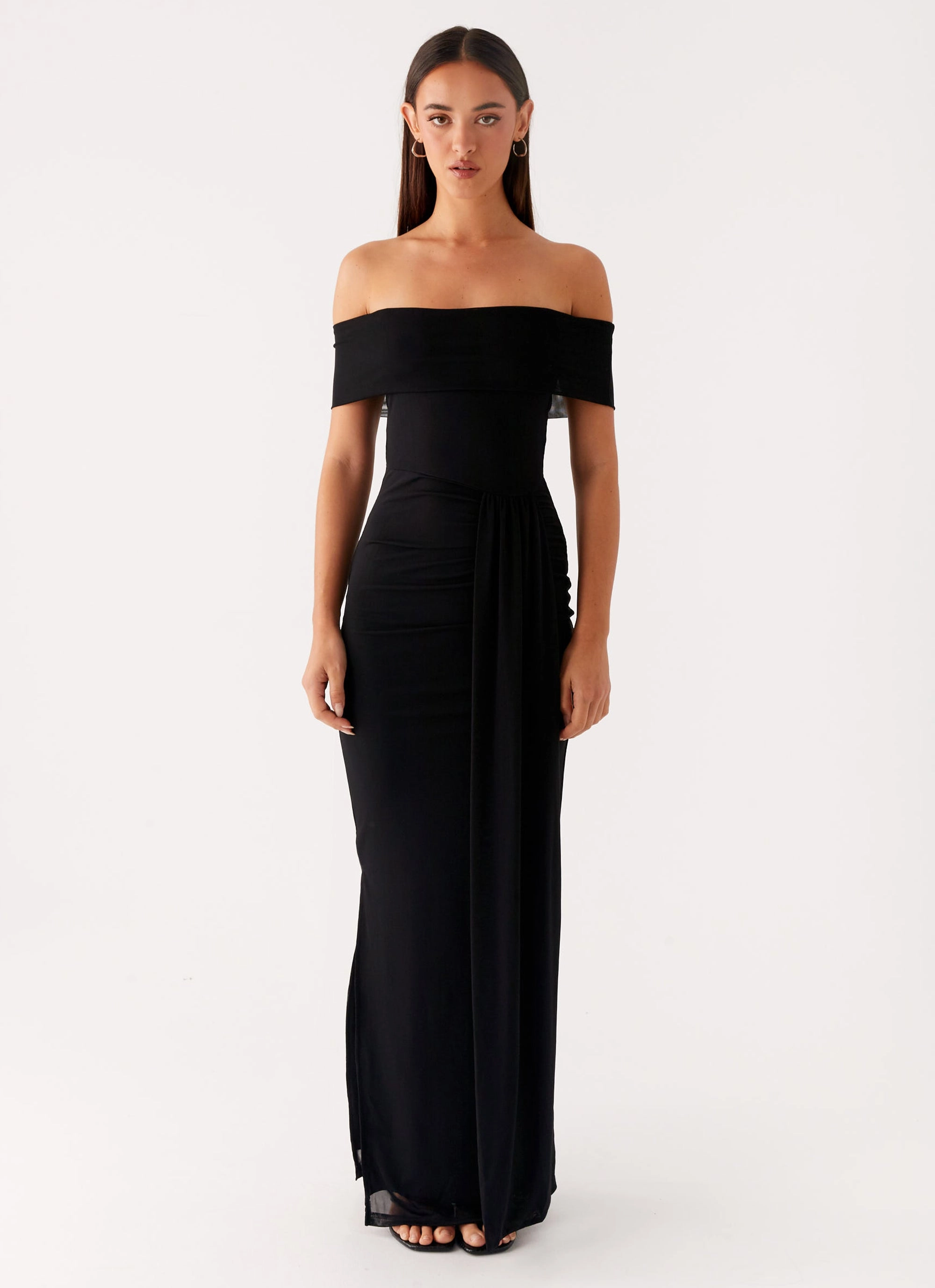 Fashion-forward day dress Aileen Maxi Dress - Black