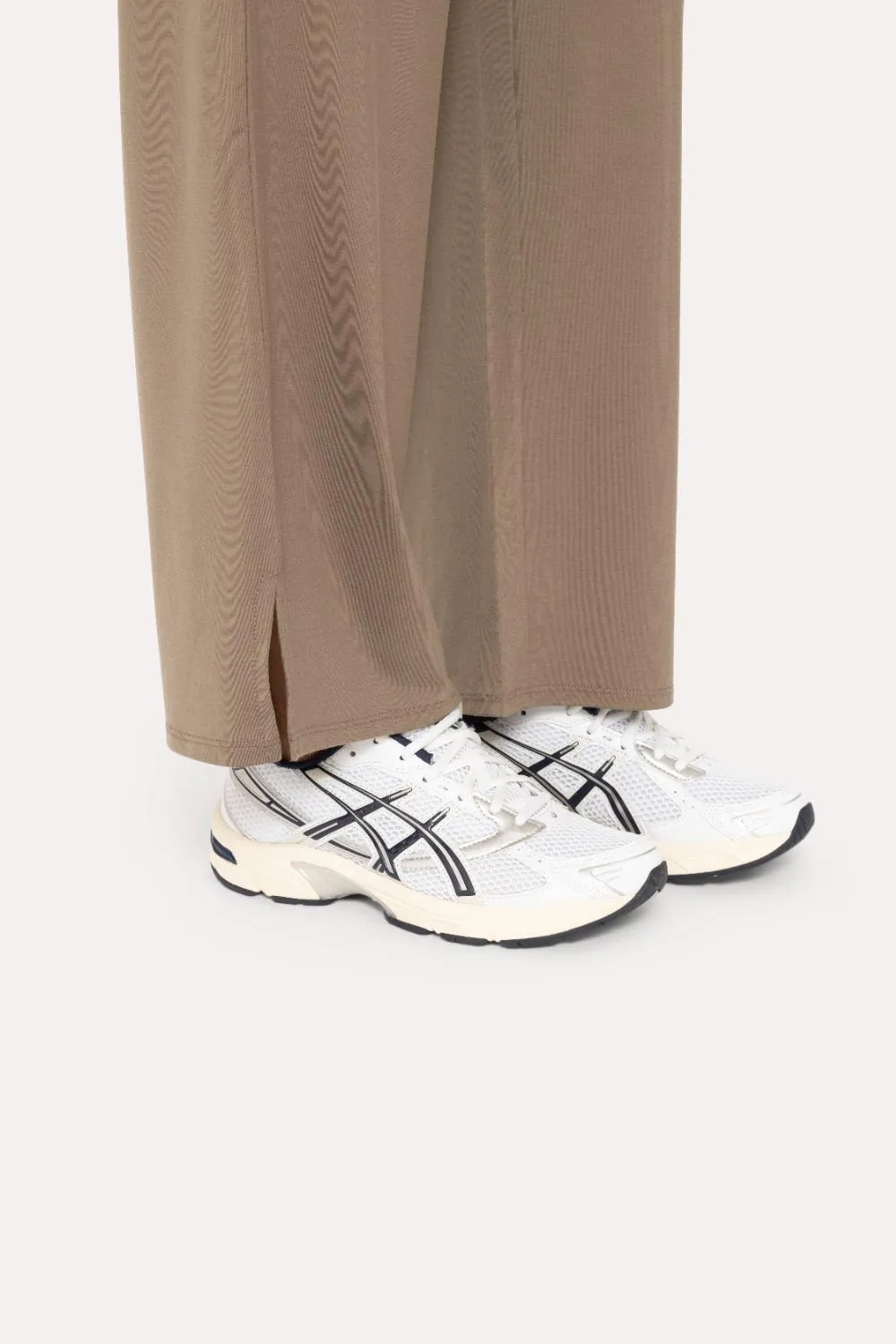 Air Essentials Fold Over Waist Wide Legged Lounge Pants by MonoB