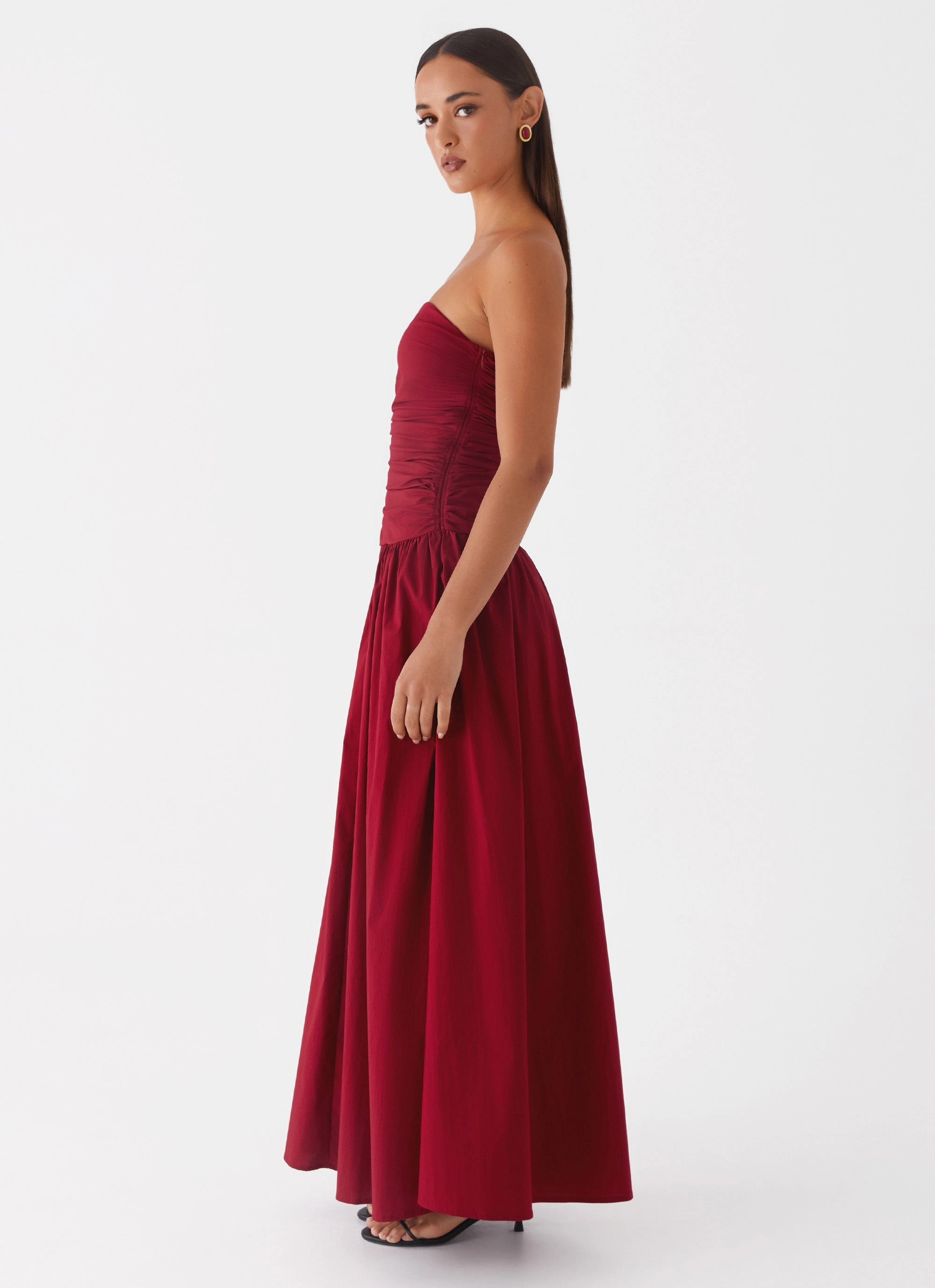 Lounge Outfit Carmel Maxi Dress - Merlot