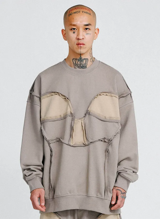 Ajobyajo Skull Oversized Sweatshirt