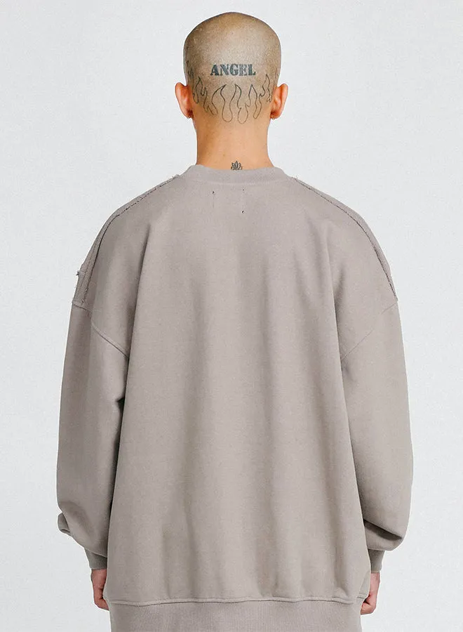 Ajobyajo Skull Oversized Sweatshirt