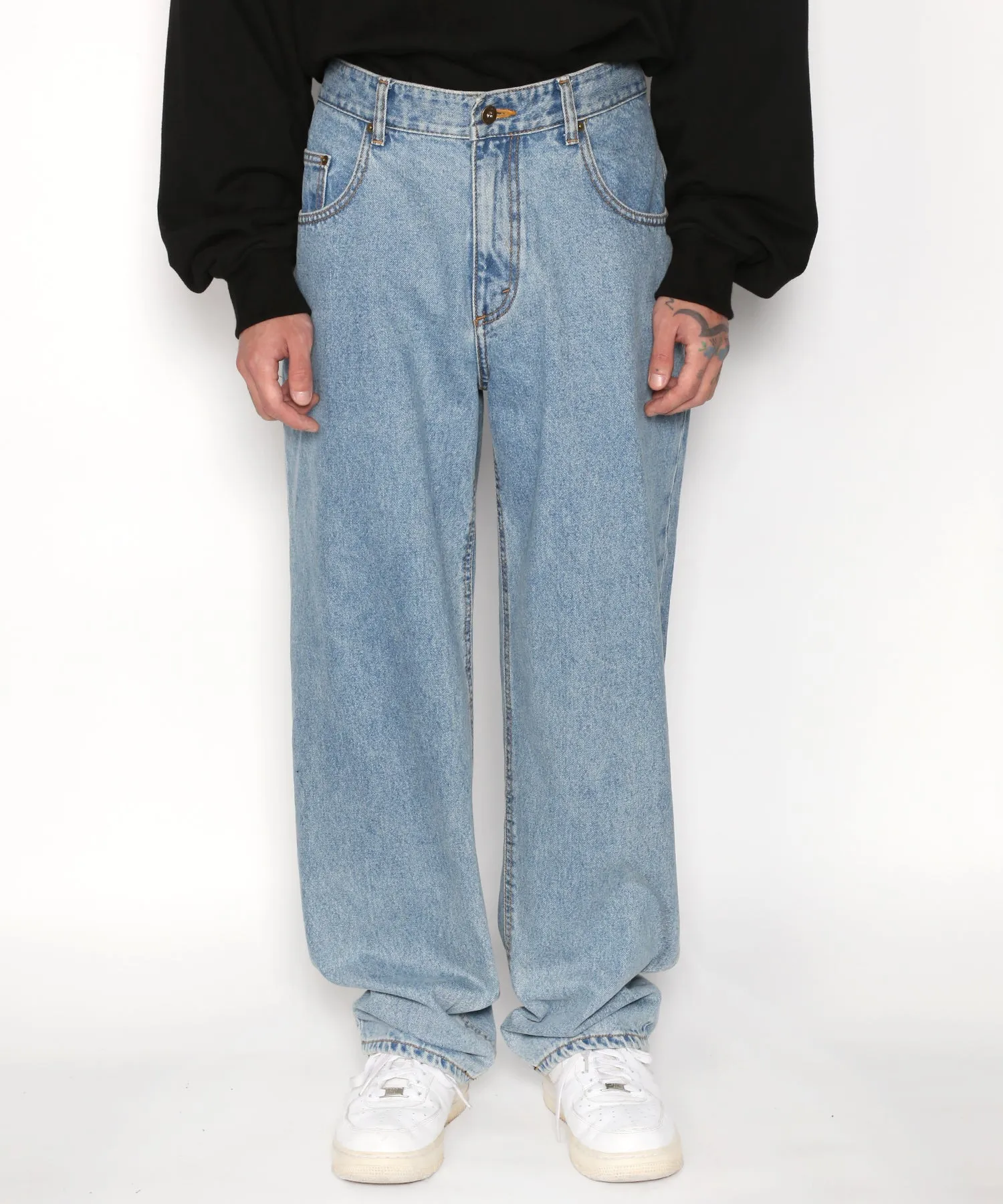 Ajobyajo Washed Baggy Jeans