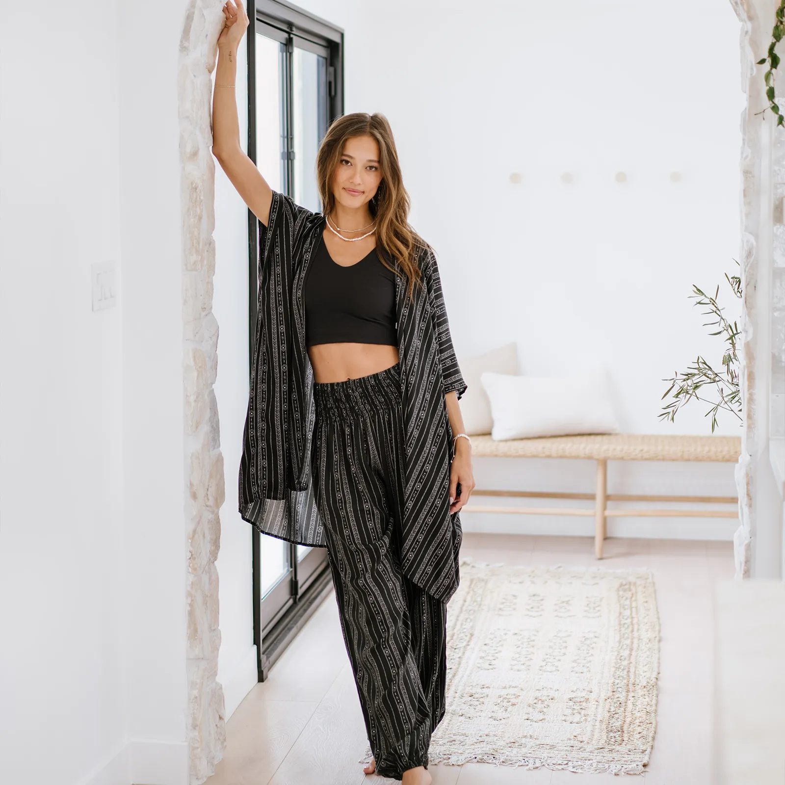 Akha Tribal Print Lounge Set