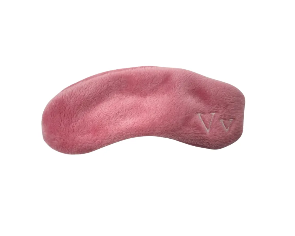 AL300PK Pink Furry Morning Robe & Eye Mask