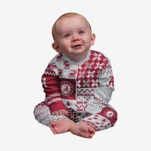 Alabama Crimson Tide Infant Busy Block Family Holiday Pajamas