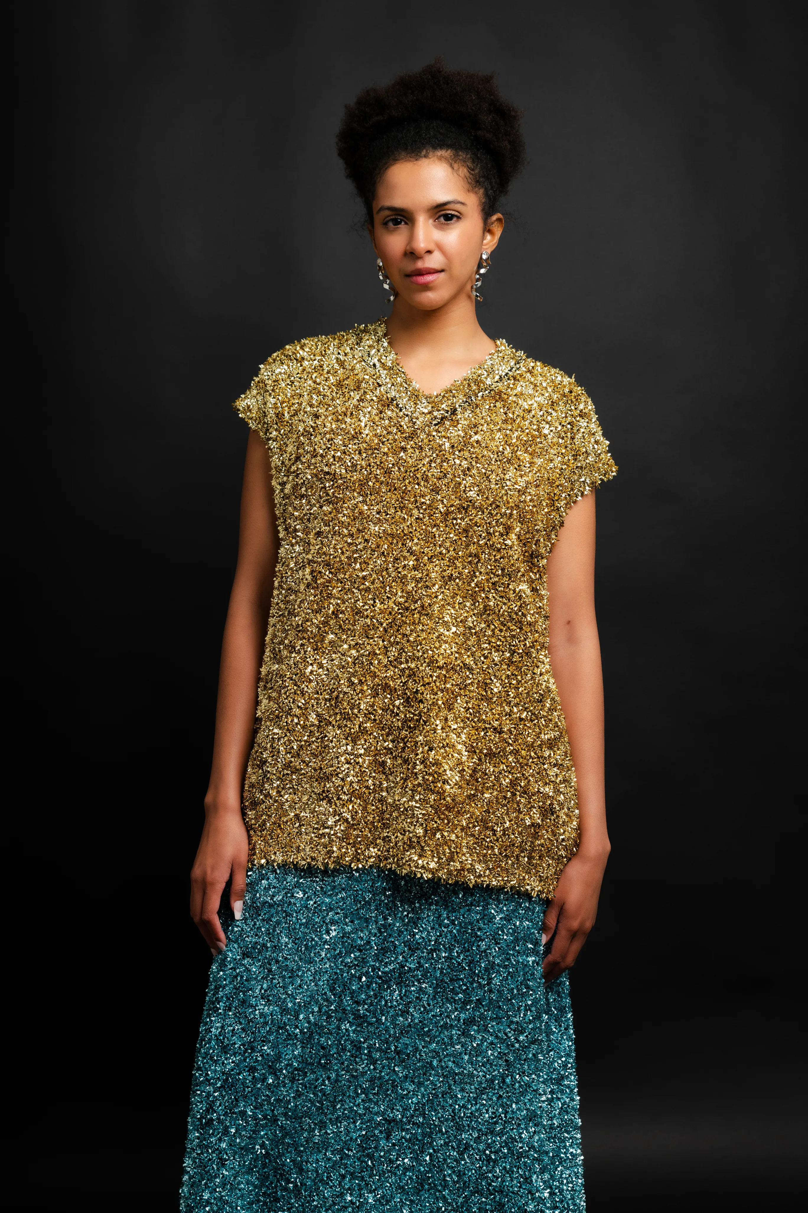 Double Layered Fabric Alain Vest
