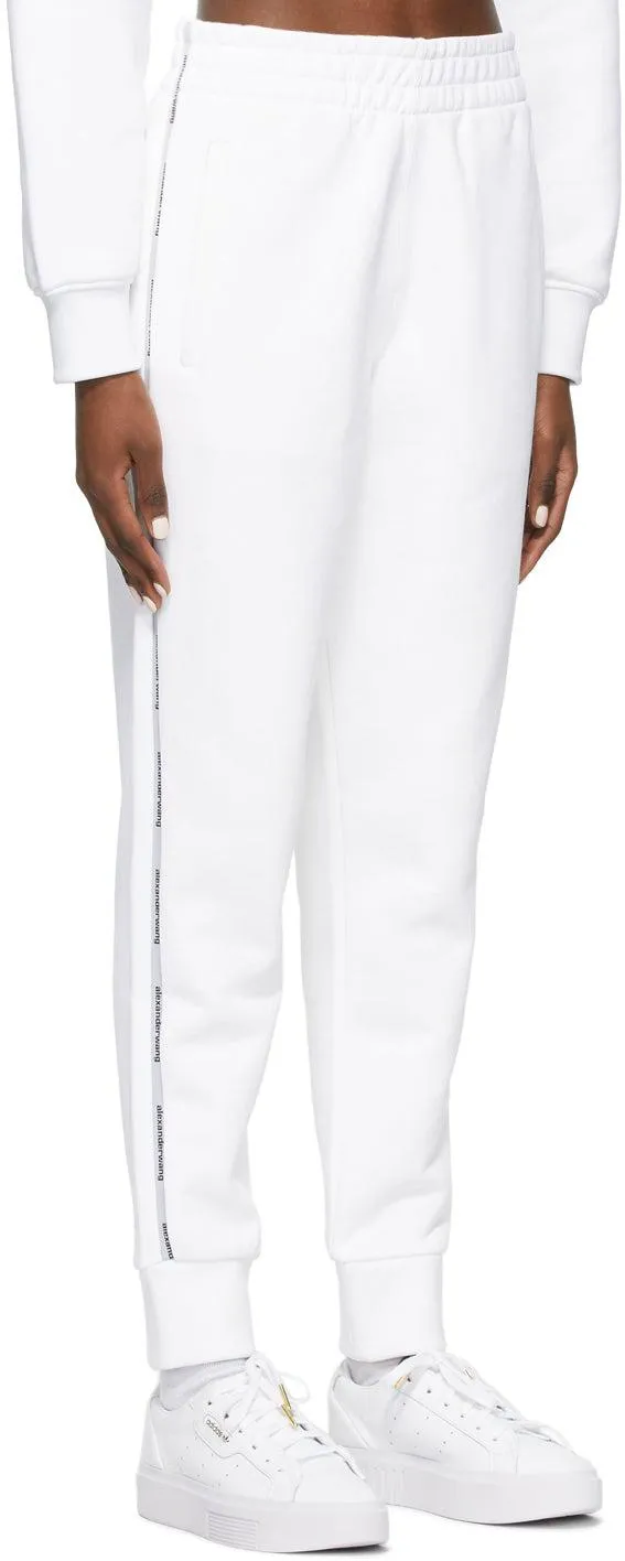 alexanderwang.t White Logo Tape Lounge Pants