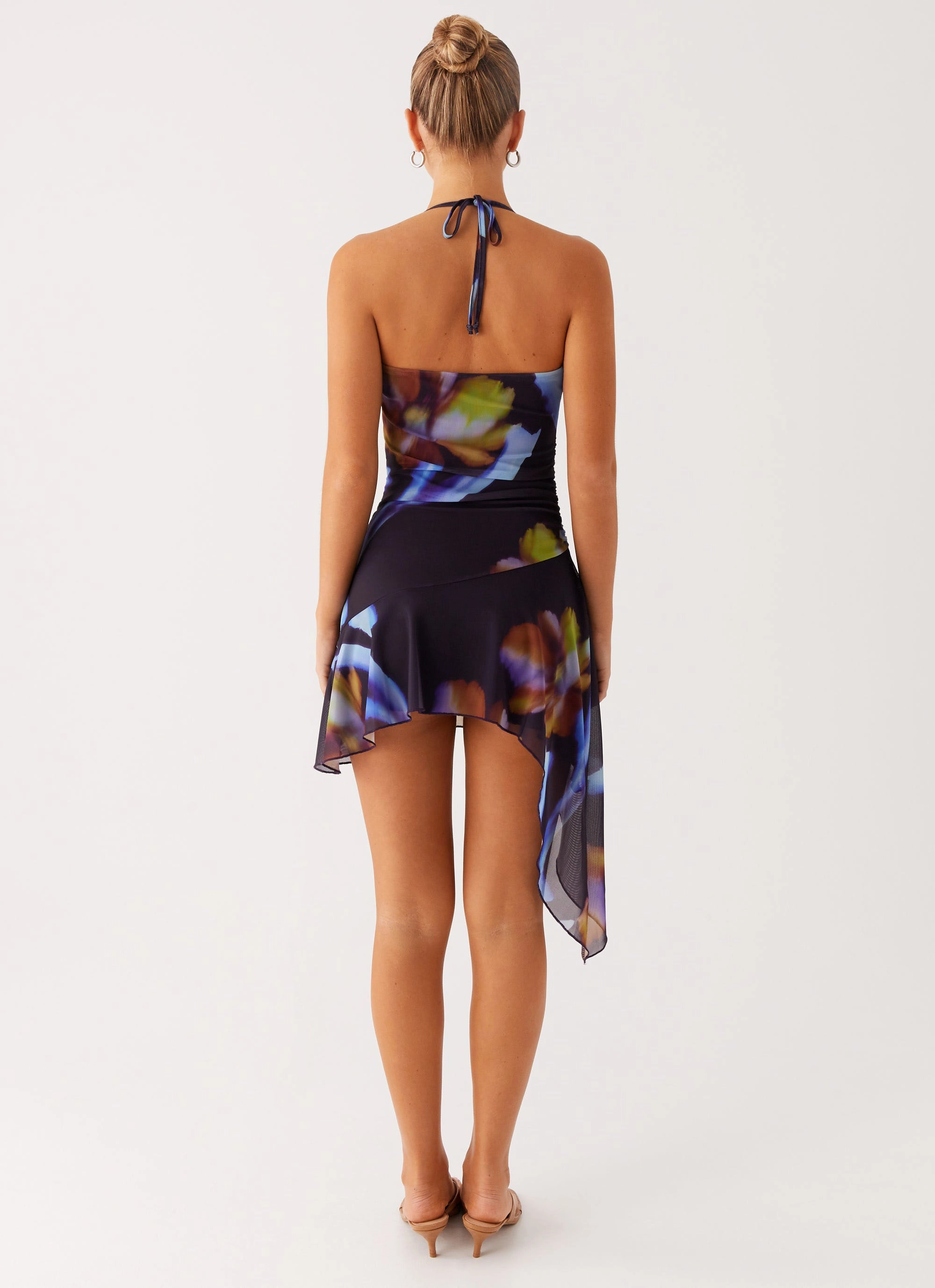 Algarve Mini Dress - Dark Floral Comfort Fit Machine wash safe
