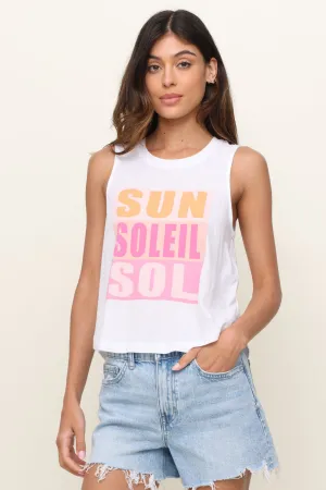 Cote D'azur Tank Sporty T-shirt YarnDyedFabric