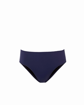 Anti Sagging Reinforcement Seamless Bonded Edge Finish Classic Midrise Bottom In Navy Texture