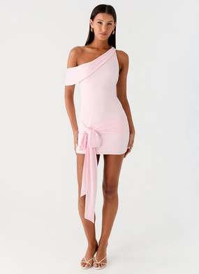 Lounge Ready All Day Mini Dress - Baby Pink