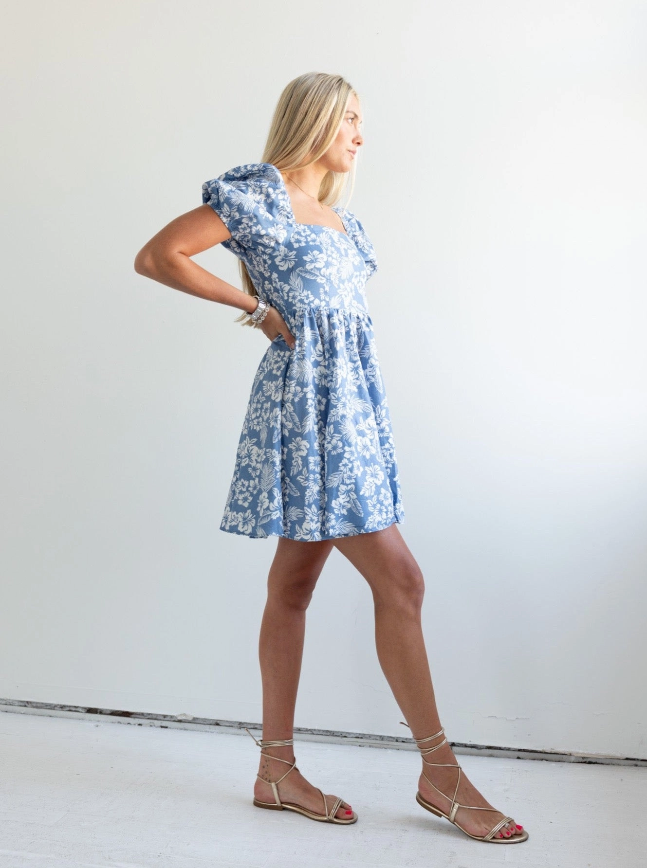 Vibrant Hue Timeless Shape Ellie Floral Dress