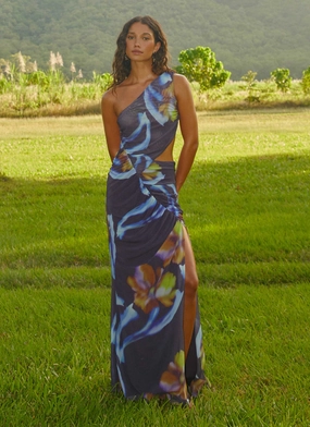 Zanzibar Maxi Dress - Dark Floral Form Flow