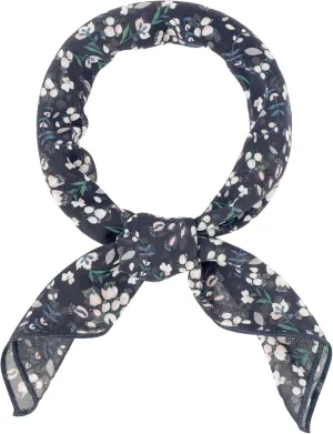 Allegra K Women Chiffon Scarves - 25.6" X25.6" - Floral Print Square Kerchief Neck Scarf Neckerchief