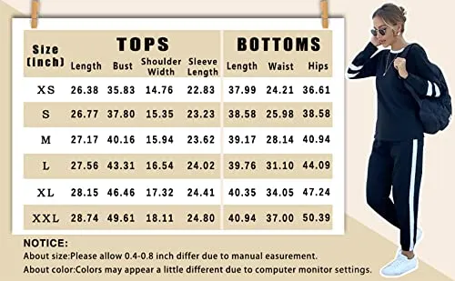 Aloodor Lounge Sets for Women 2 Piece Sweatsuits Airport Travel Outfits 2024 Loungewear Fashion Fall Outfits Red L