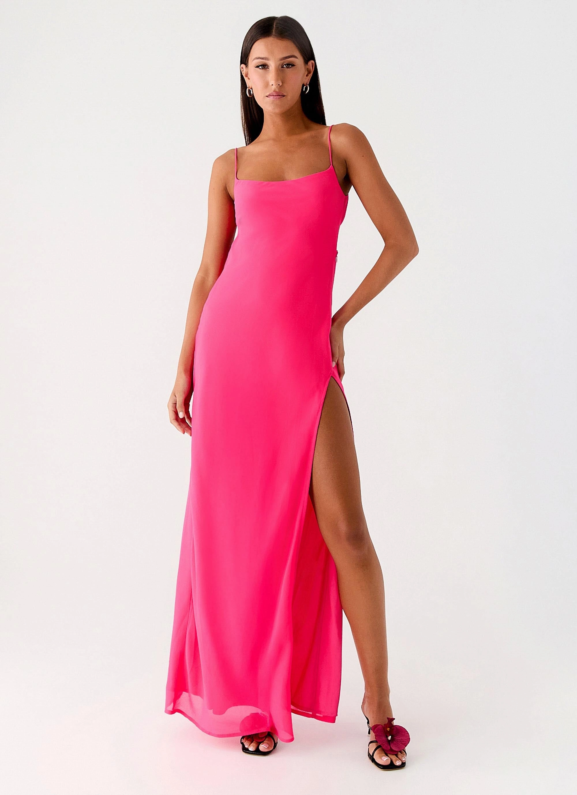 Neutral palette Alouette Maxi Dress - Fuchsia