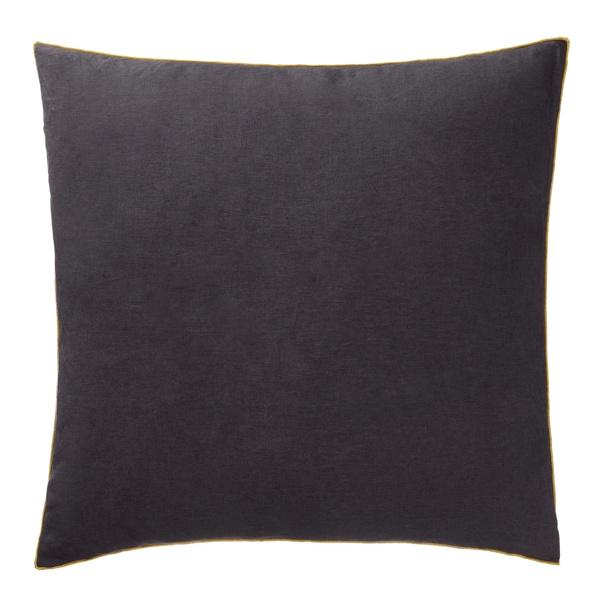 Alvalade Cushion Cover [Dark grey/Bright mustard]