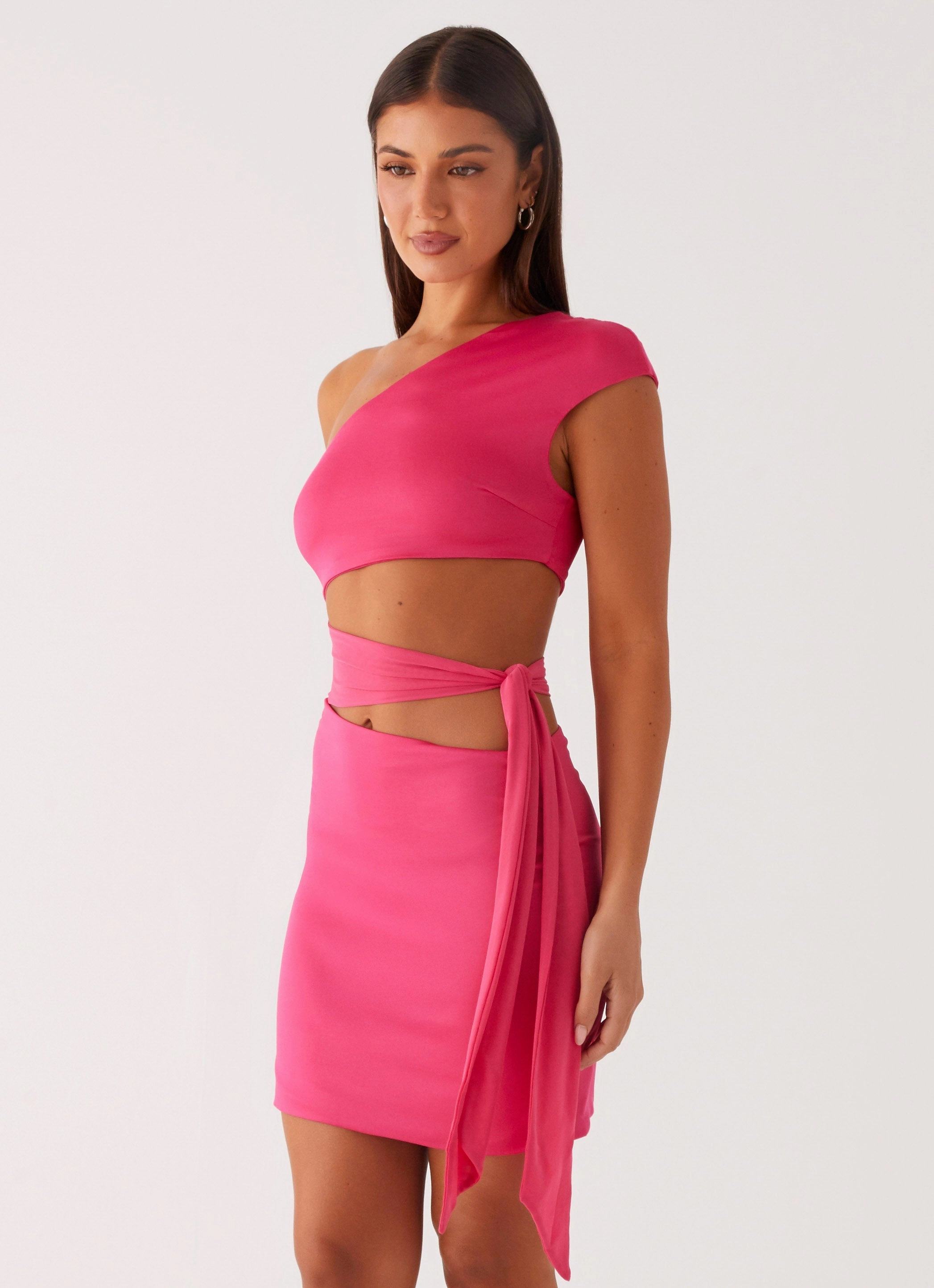 Amara Mini Dress - Hot Pink All Daywear Sharp Fit