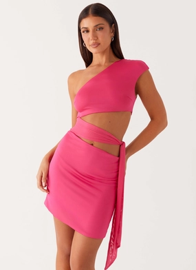 Amara Mini Dress - Hot Pink Daily Style