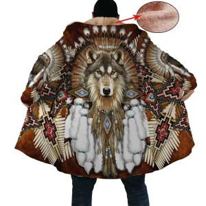 Amazing Wolf Feather Native Cloak WCS