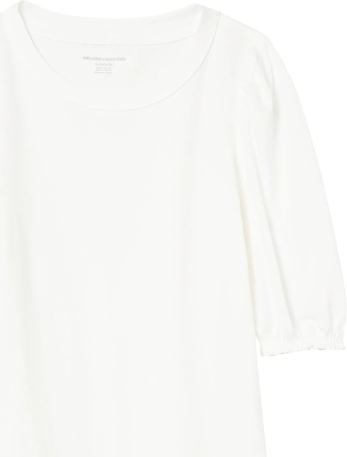Amazon Essentials Women's Classic-Fit Puff Short-Sleeve Crewneck T-Shirt