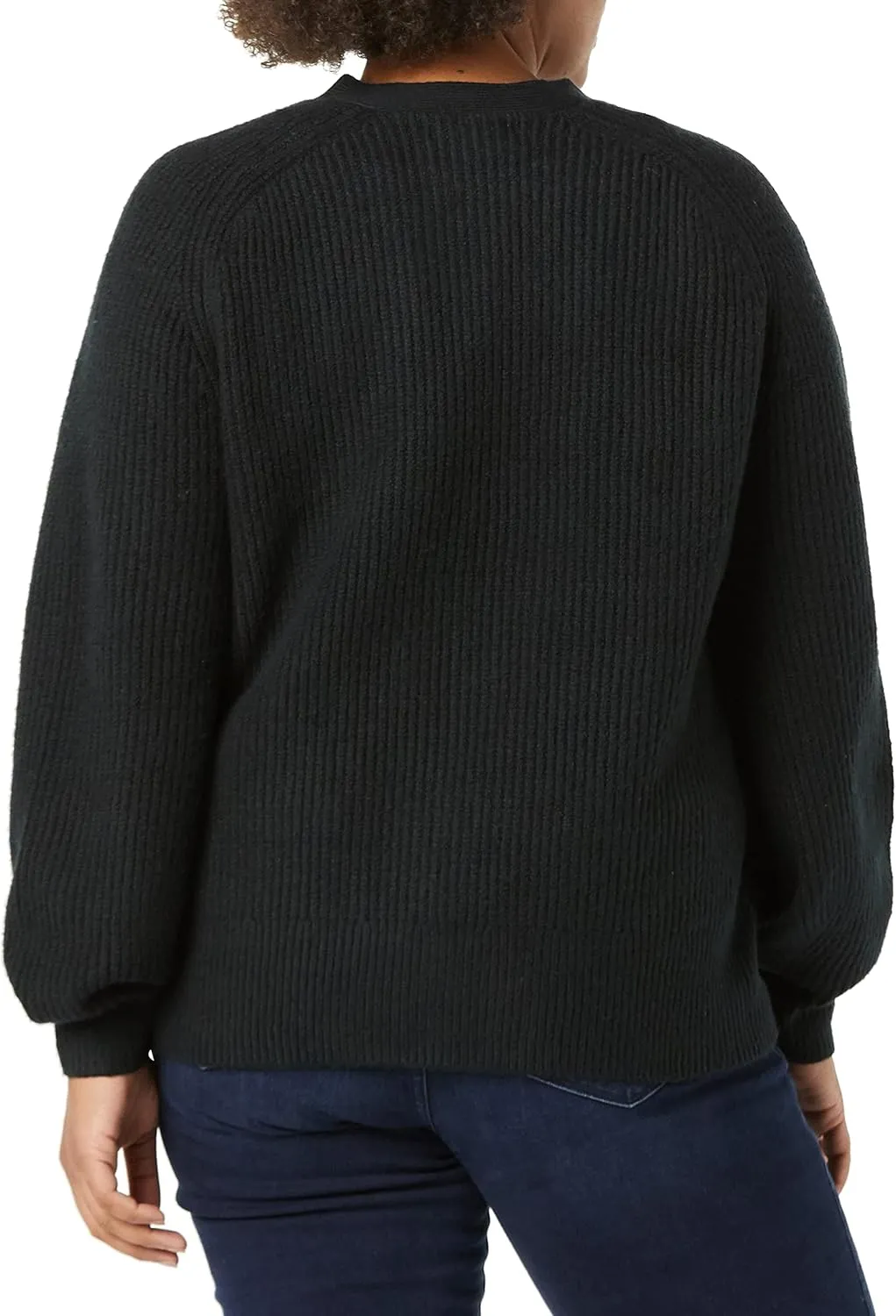 Amazon Essentials Women's Soft Touch Ribbed Blouson Cardigan