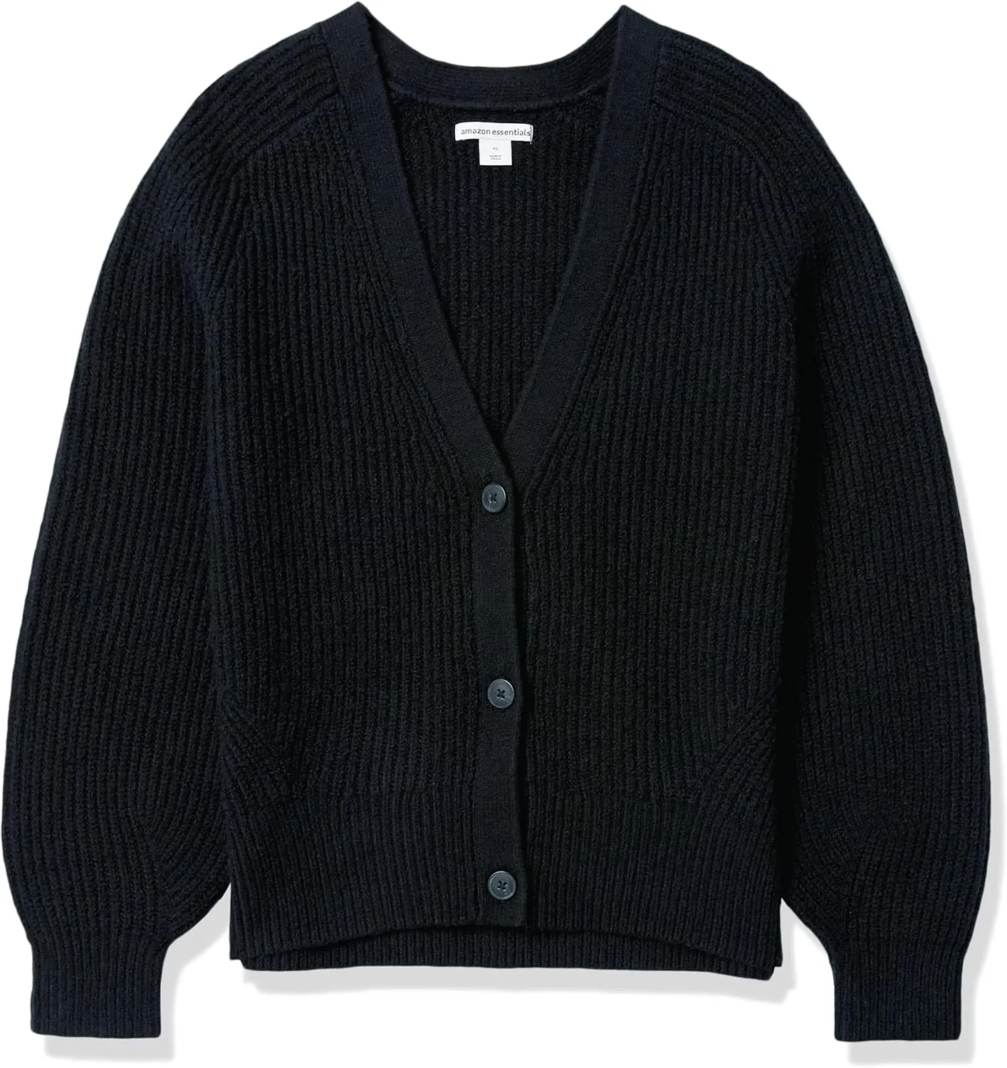 Amazon Essentials Women's Soft Touch Ribbed Blouson Cardigan