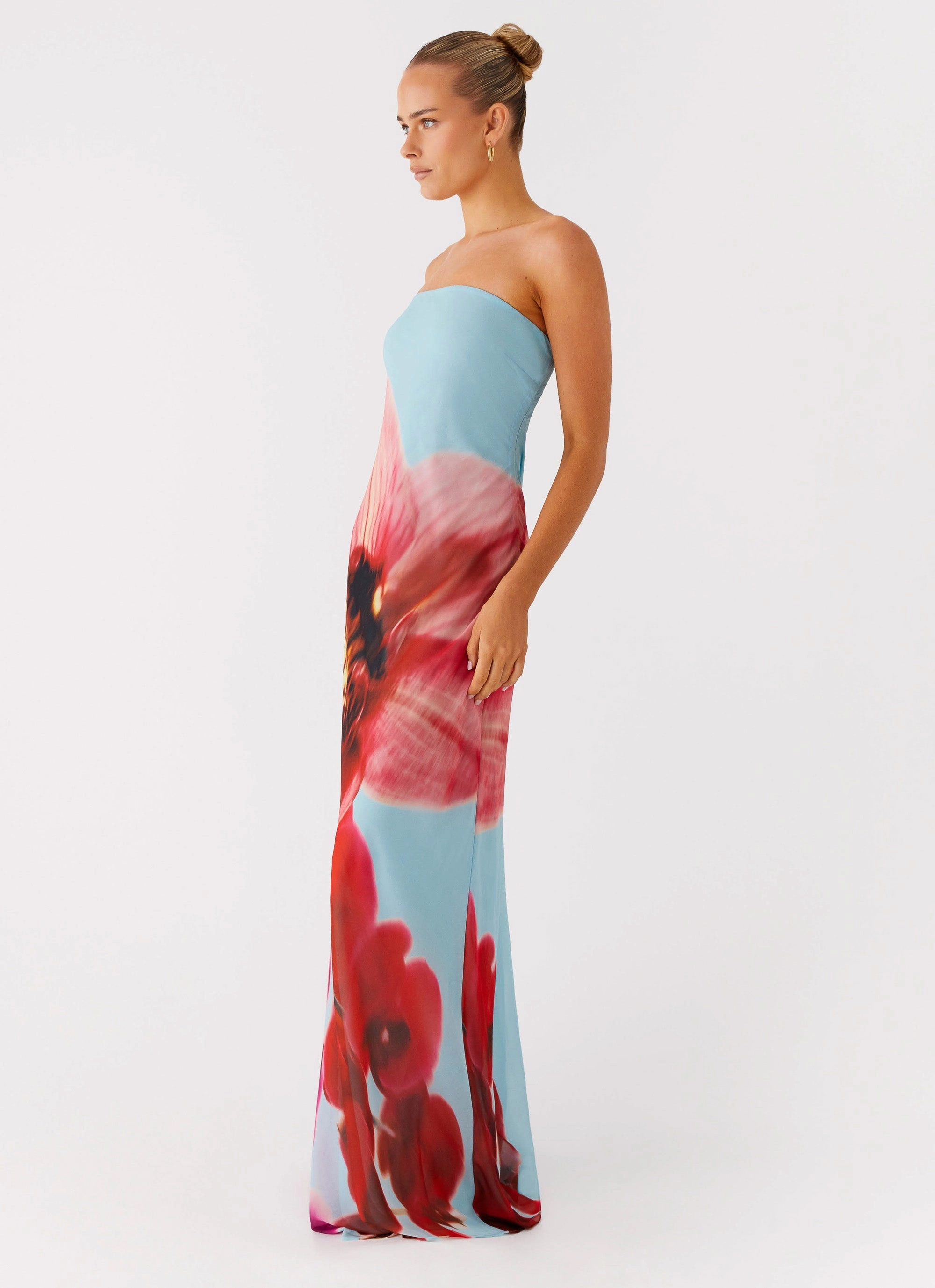 Amelle Maxi Dress - Turquoise Bloom Balanced Look