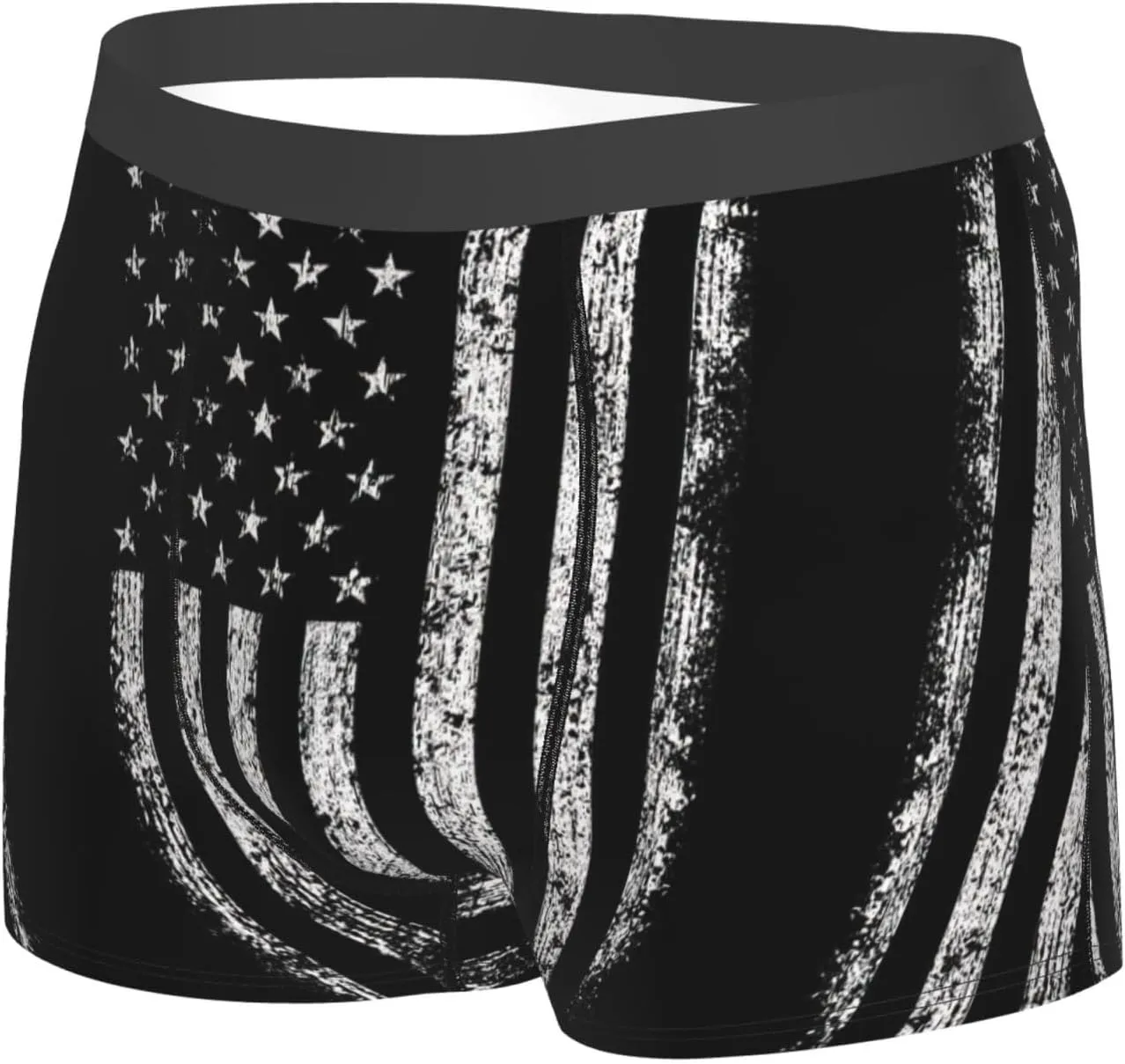 American Camouflage Boxer Briefs, Moisture Wicking & Breathable,Underwear for Men