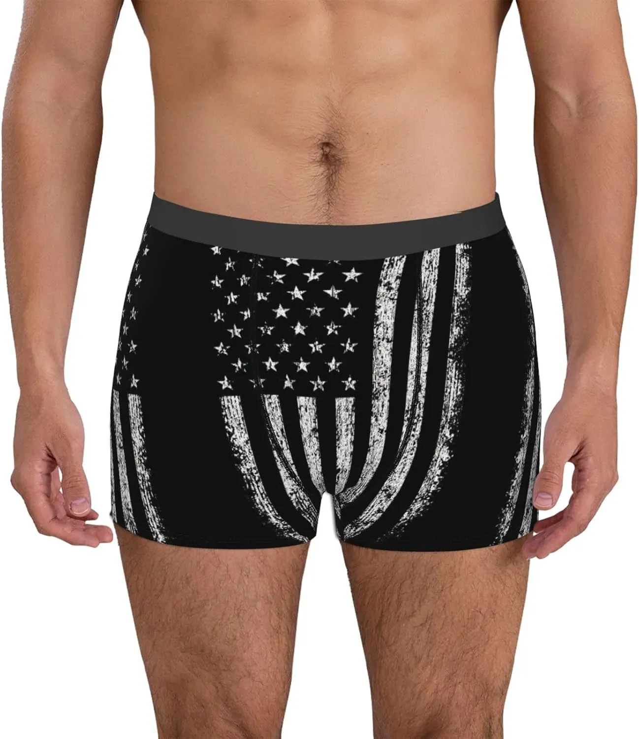 American Camouflage Boxer Briefs, Moisture Wicking & Breathable,Underwear for Men