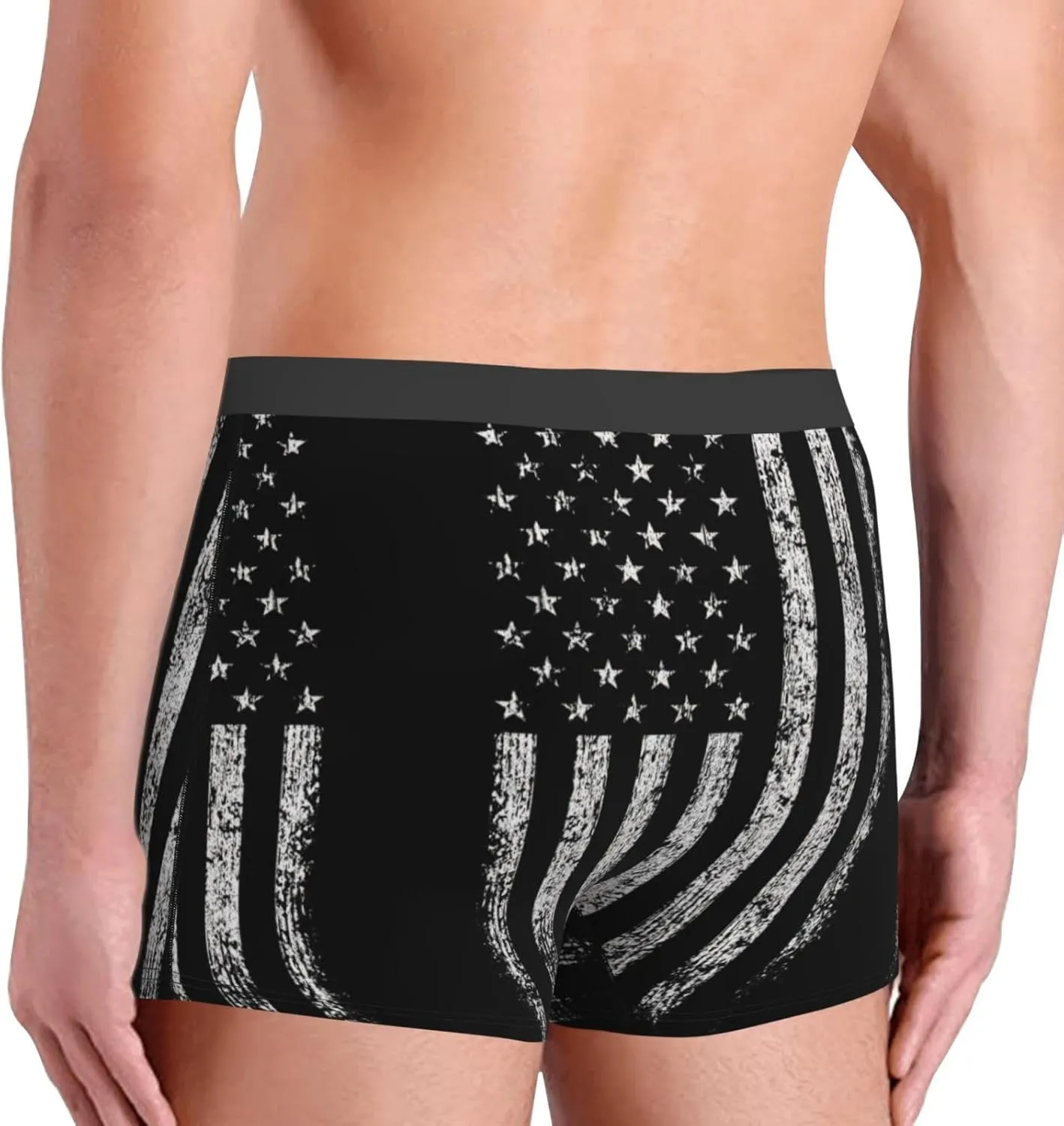 American Camouflage Boxer Briefs, Moisture Wicking & Breathable,Underwear for Men