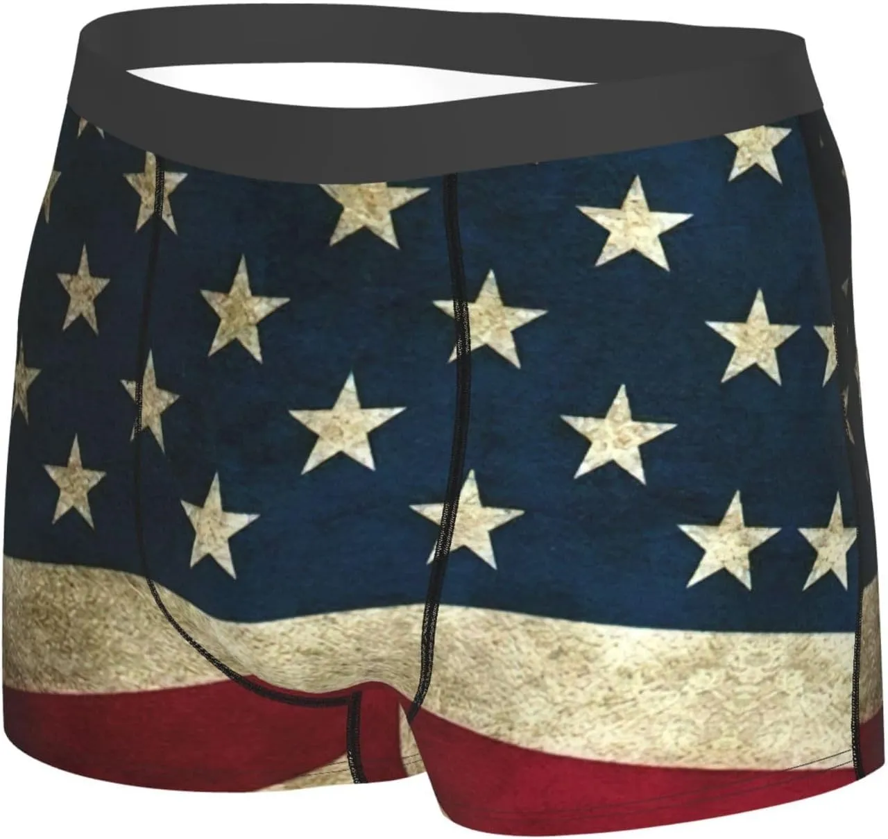American Flag Boxer Briefs, Moisture Wicking & Breathable,Underwear for Men